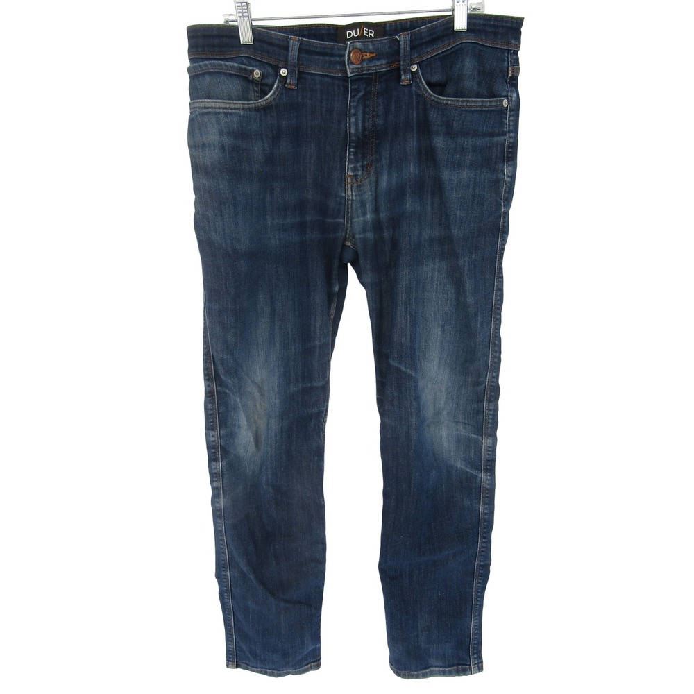 DU/ER Performance Denim Jeans 34x32 Blue Slim Fit‎ Stretch Pant Gorpcore Outdoor